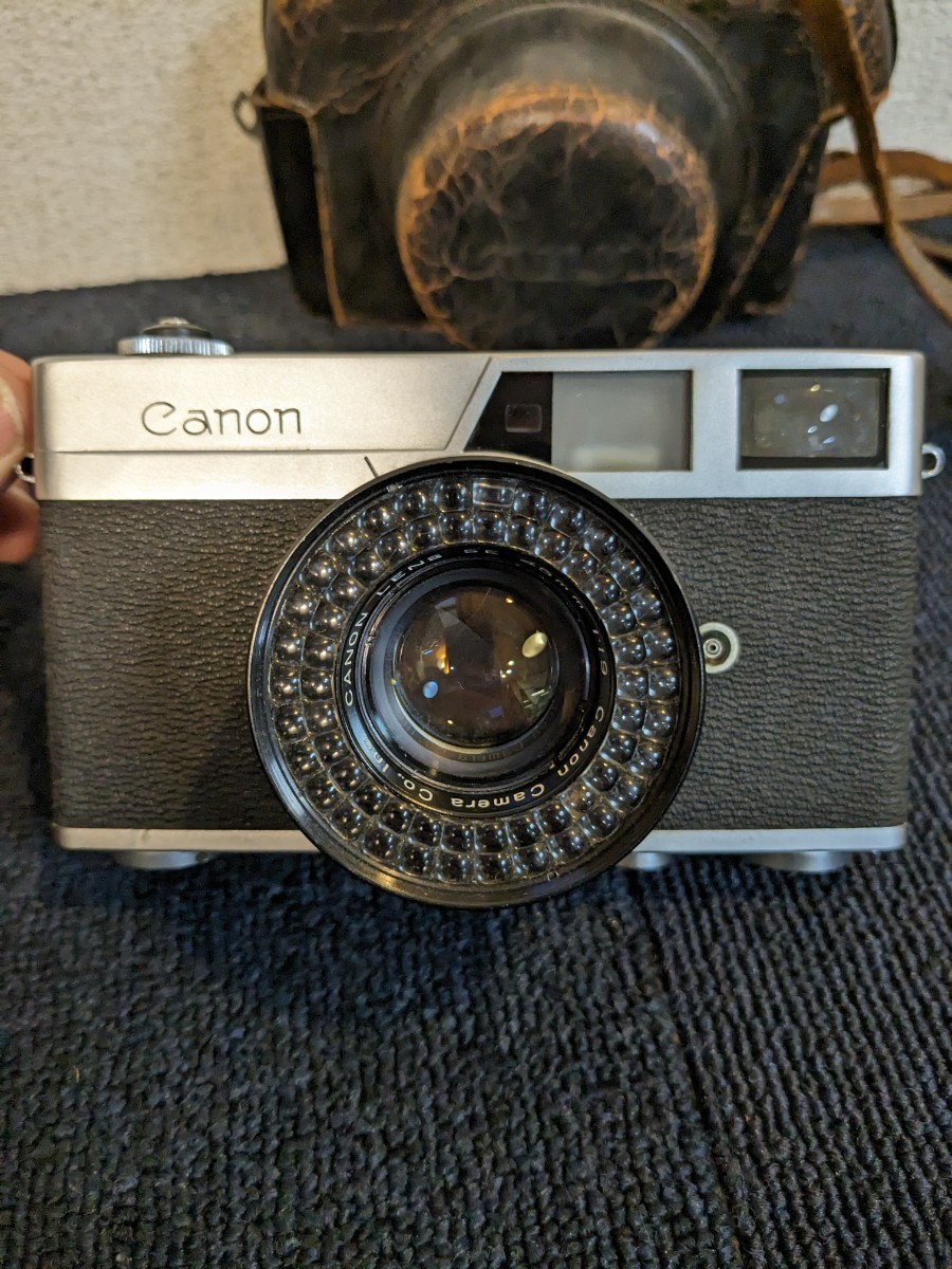 Canon キャノン フィルムカメラ Canonet ケース付き Lens SE 45mm F1.9 レンズセット 1:19 Camera　Y371_画像3