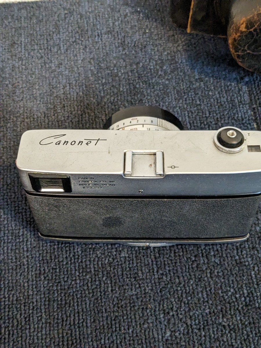 Canon キャノン フィルムカメラ Canonet ケース付き Lens SE 45mm F1.9 レンズセット 1:19 Camera　Y371_画像5