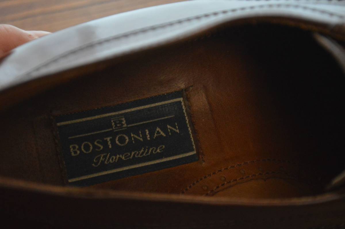 ボストニアン 2トーンストレートチップ BOSTONIAN Florentine ITALY製 27.5cm相当_画像7