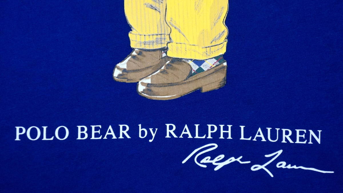 [ новый товар ] Ralph Lauren # Polo Bear хлопок f-ti# мужской XXL / US XL # с капюшоном . футболка голубой POLO RALPH LAUREN стандартный товар 