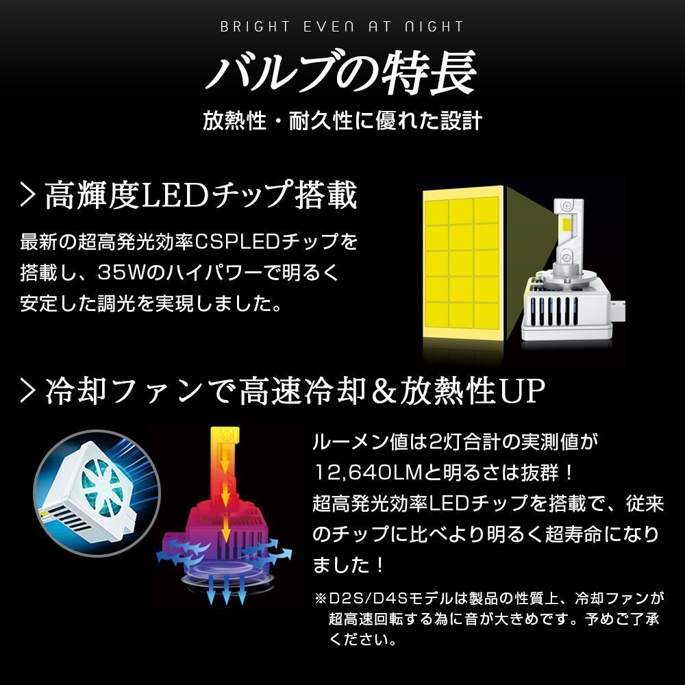 【!!】純正HIDを次世代ポン付けLEDに交換で光量UP! スバル ステラ RN1/2 H18.6~H23.4 信玄LED 兜 D2S 車検対応 不適合なら返金!!_画像6