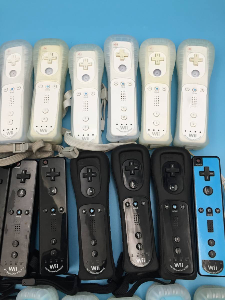 A8883●任天堂 ニンテンドー NINTENDO Wii コントローラー リモコン 42個 まとめ まとめ売り 赤 白 黒 青 【未確認】 同梱不可_画像4