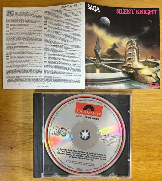 ◎SAGA / Silent Knight ( 3rd : 加産Prog Hard / Catchy Approachable Melody ) ※ ドイツ盤CD / 初版【 POLYDOR 821 934-2 】1984年発売_画像4