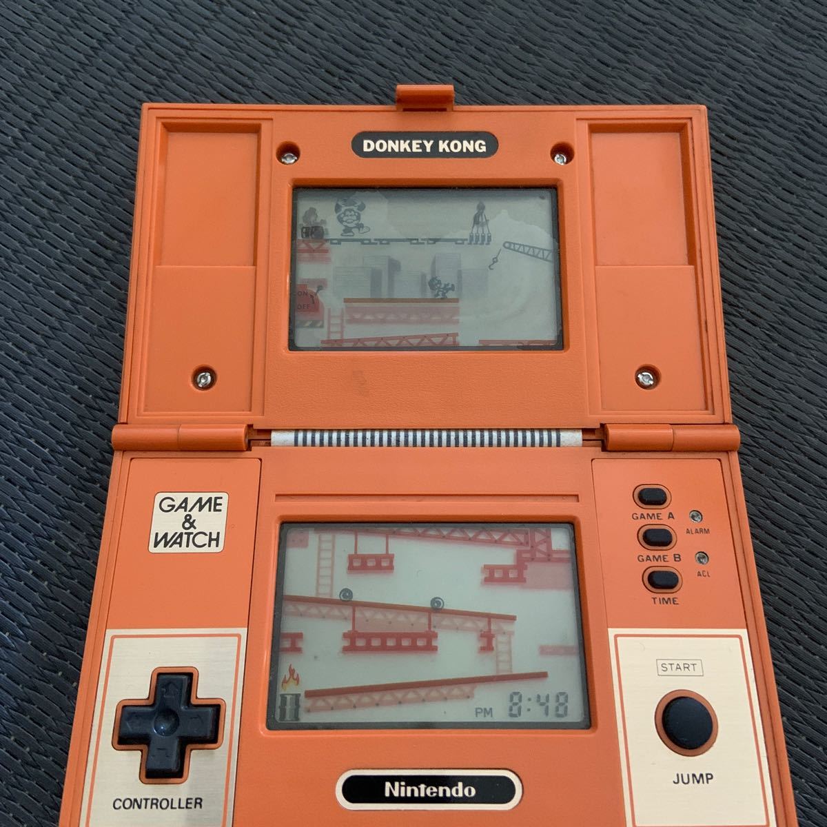 当時物 Nintendo 任天堂 ニンテンドー GAME&WATCH ゲームウォッチ DONKEY KONG ドンキーコング DK-52 通電、動作確認済_画像4