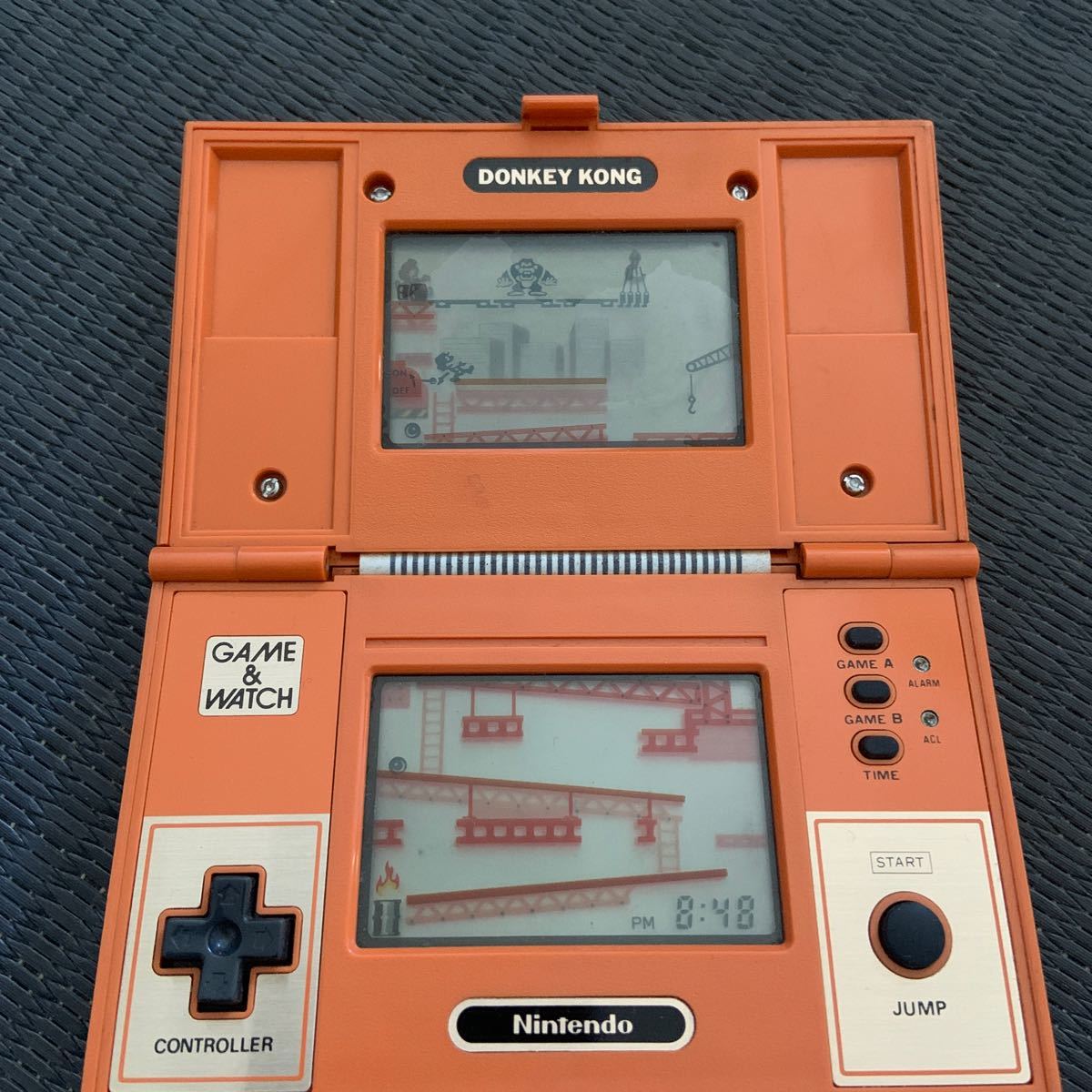 当時物 Nintendo 任天堂 ニンテンドー GAME&WATCH ゲームウォッチ DONKEY KONG ドンキーコング DK-52 通電、動作確認済_画像3