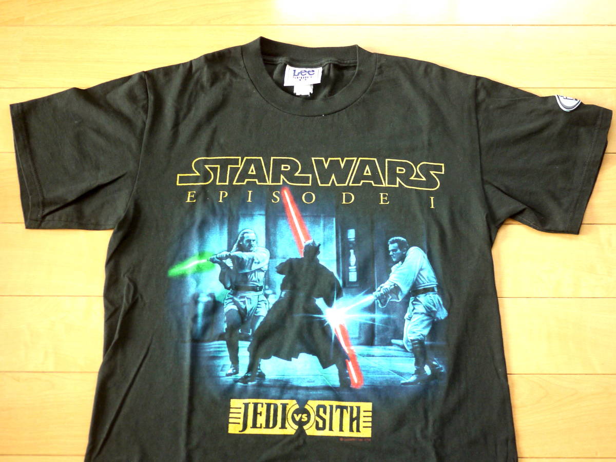 [ used ] Vintage 90s Star Wars Movie T-shirt Lee Lee SPORT episode 1 STARWARS EPISODE1 JEDIvsSITH old clothes short sleeves 