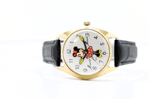 1200　SEIKO DISNEY TIME Minnie Mouse 7JEWELS　　5000-6030　　セイコー ディズニータイム ミニーマウス 7石 機械式 手巻き 腕時計_画像1