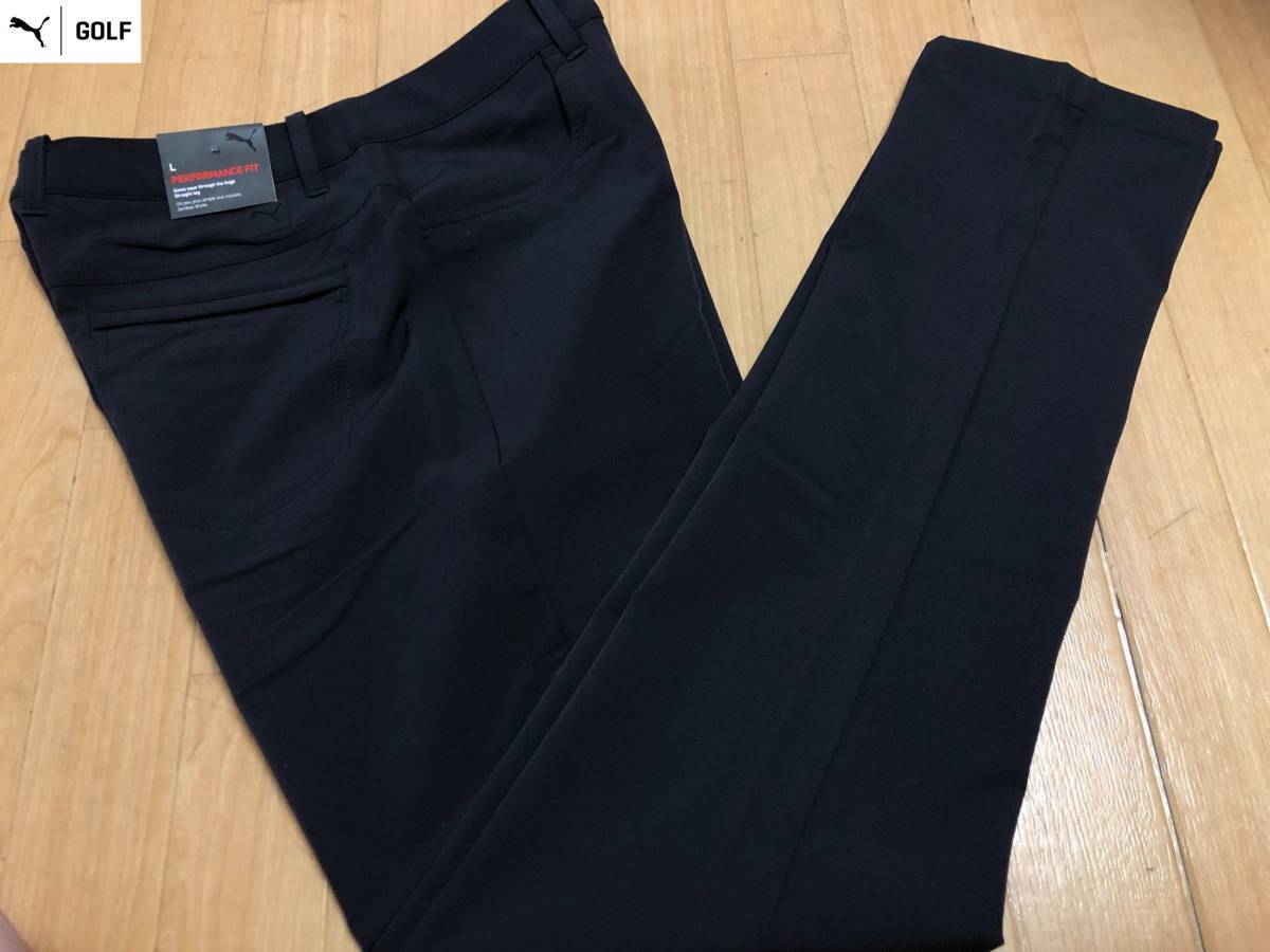 PUMAGOLF(プーマゴルフ) 秋冬 PERFOMACE FIT ストレッチ 暖かい裏起毛 ロングパンツ 533190(01)７８_画像1