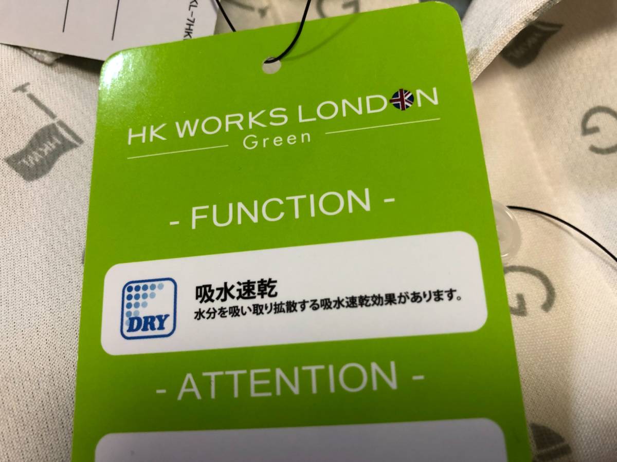 コシノヒロコゴルフ HK WORKS LONDON Green 秋冬 吸汗速乾 半袖ポロシャツ＆長袖シャツ C0320RR(10オフ)Ｌ_画像4