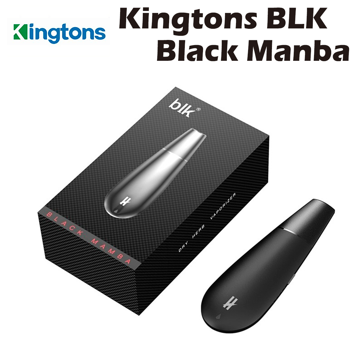 Kingtons blk Black Mamba ドライハーブ ヴェポライザー キングトンス ブラック マンバ 電子タバコ 電子たばこ ベイプ vape_画像1