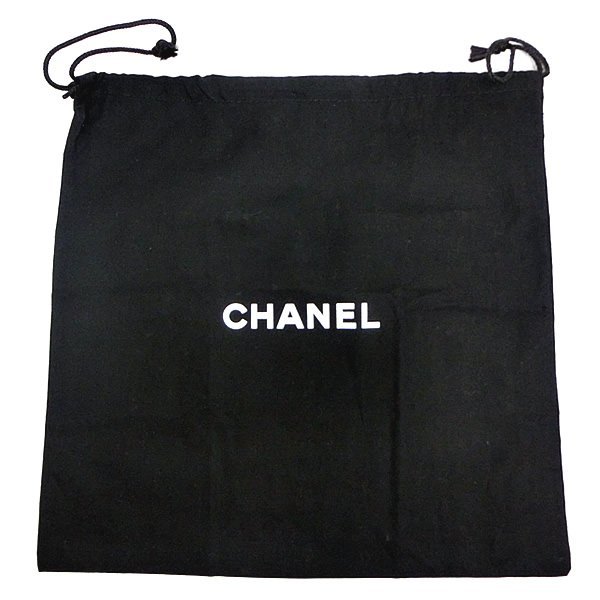 シャネル CHANEL 保存袋 内袋 布袋 巾着袋 ブラック H30×W24.5cm 付属品処分_画像1