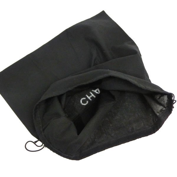 シャネル CHANEL 保存袋 内袋 布袋 巾着袋 ブラック H30×W24.5cm 付属品処分_画像2