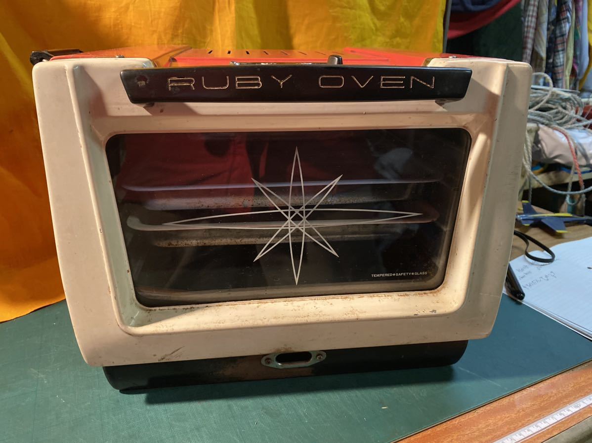 RUBY OVEN ルビーオーブン 当時物 ガスオーブン 昭和レトロ レア ショーケースにも コンロ 用 ビンテージ レトロポップの画像1