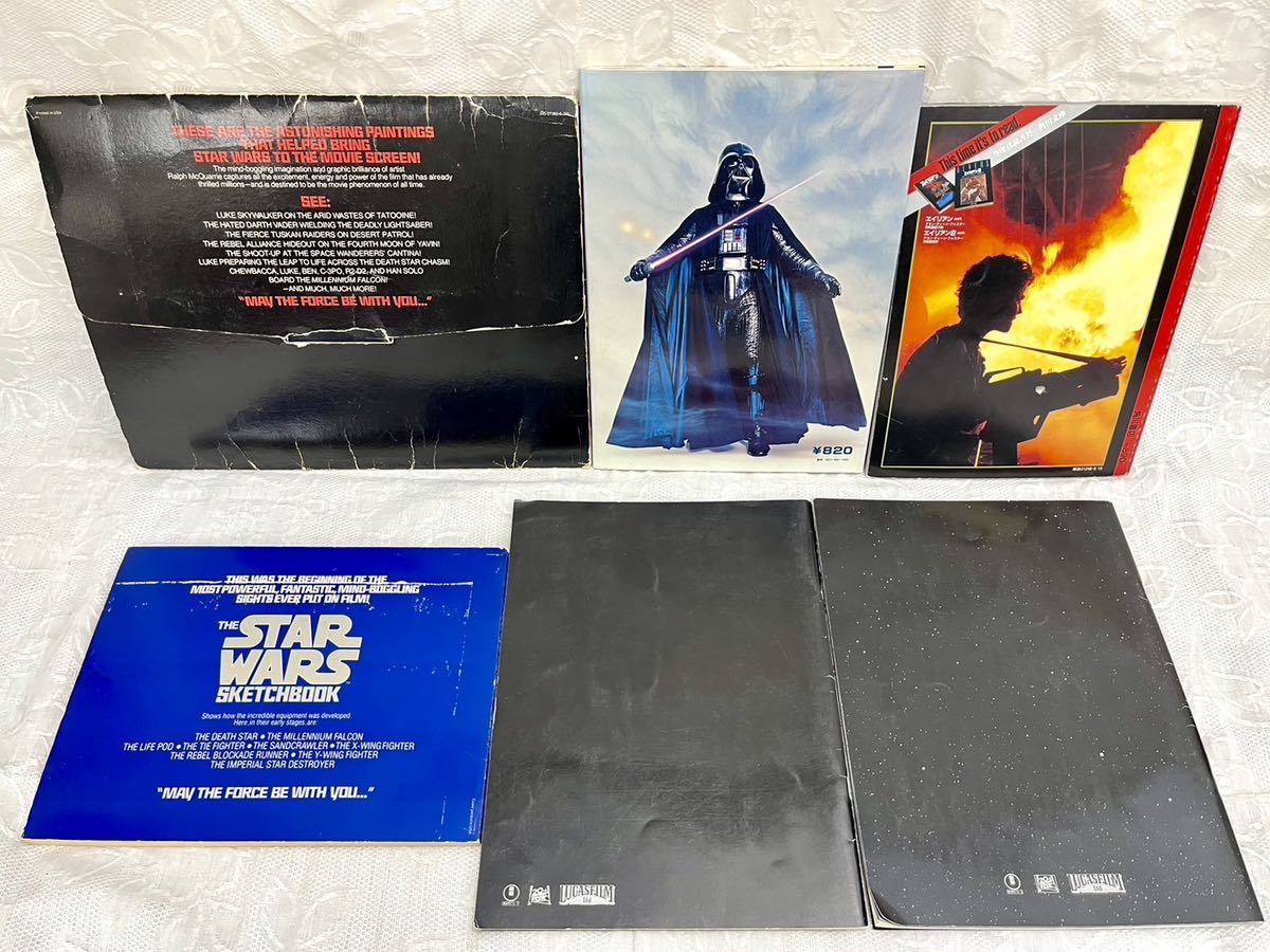 レア！STAR WARS スターウォーズ PORTFOLIO 1977 / カラー・フォト・ストーリー / SKETCH BOOK / EPISODE Ⅰ,Ⅱ / エイリアン2 / 6点まとめ_画像2