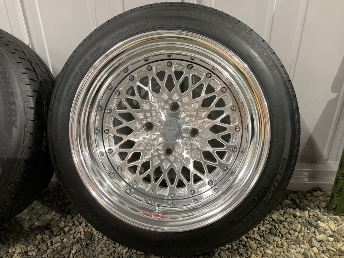 frontline FLM02 8.0j×15-11 9.0j×15-14 175/60R15 フロント frontline FLM02 8.0j×15-11 9.0j×15-14 175/60R15 フロント