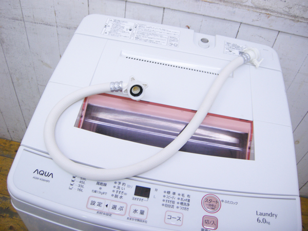 AQUA・全自動洗濯機・2020年製・AQW-KS6H・6Kg・中古品・149252_画像7