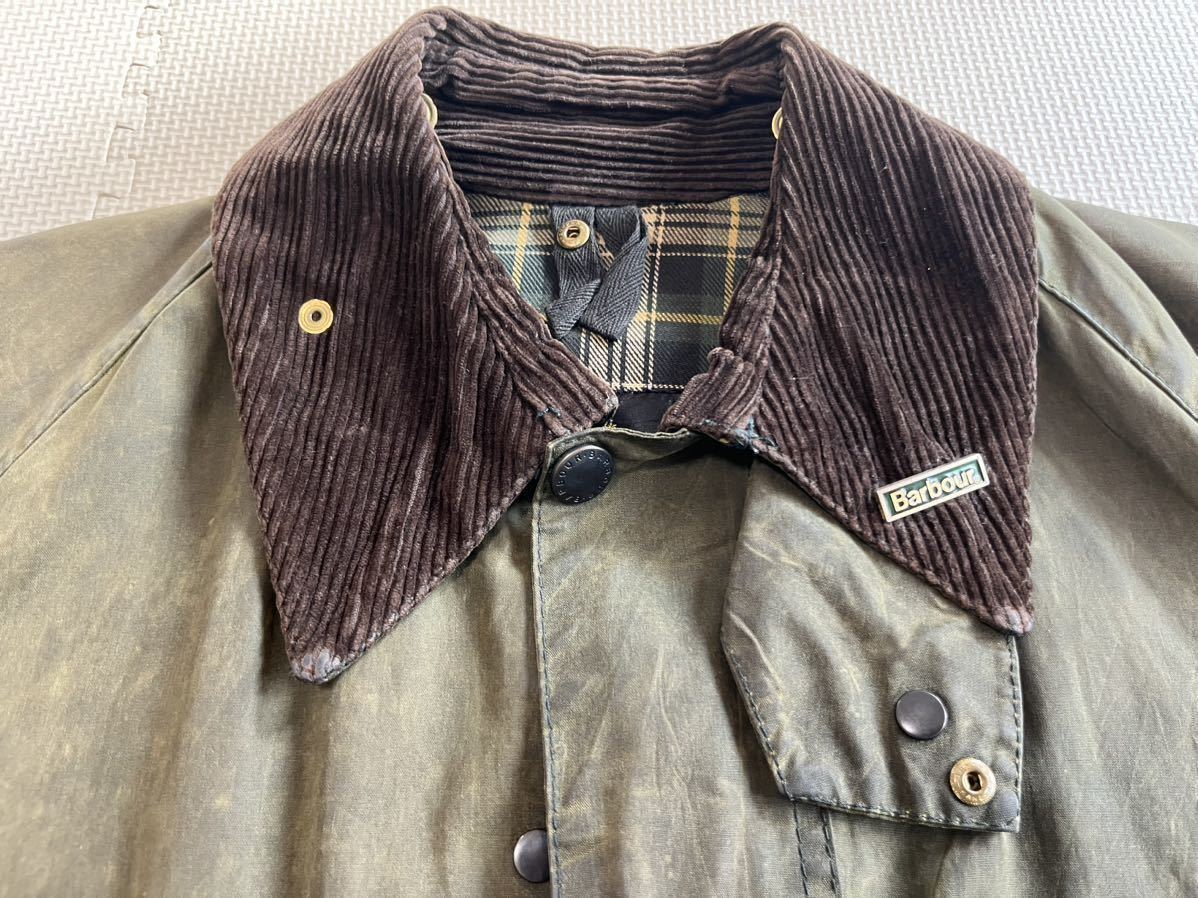 【vintage】Barbour ビデイル 38程度 チンスト ピンバッジ _画像2