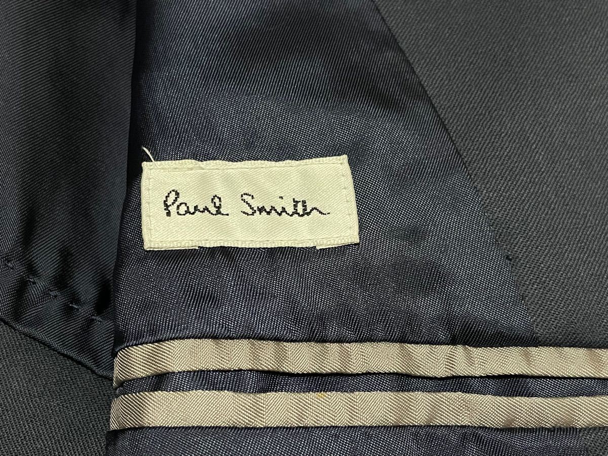 極美品 Paul Smith ポールスミス ブルゾン ジャケット アウター ジップアップジャケット フルジップ リブ付き メンズ サイズM 毛 コットン_画像5