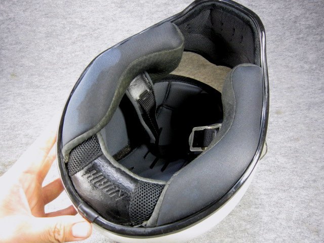 ◆本物 SIMPSON M30 ヘルメット 57cm／クリア・スモーク シールド付き 専用袋 ヴィンテージ 当時物 綺麗な方かと思います◆_画像6