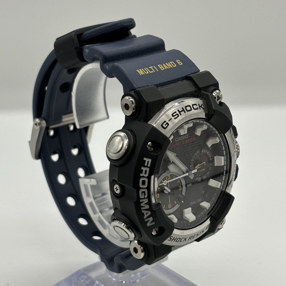 【中古品】G-SHOCK ジーショック FROGMAN フロッグマン GWF-A1000-1A2JF タフソーラー Bluethooth対応 箱付属_画像3