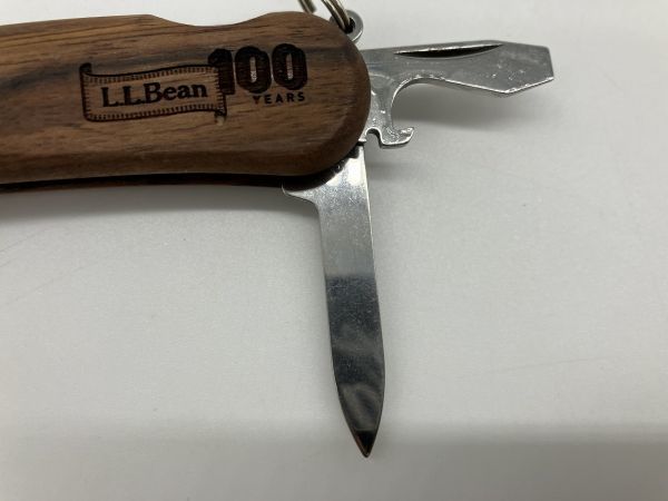 Z1-032　【美品】L.L.Bean(エルエルビーン)の LLBEAN 100周年記念 スイス アーミーナイフ 徳ナイフ_画像4