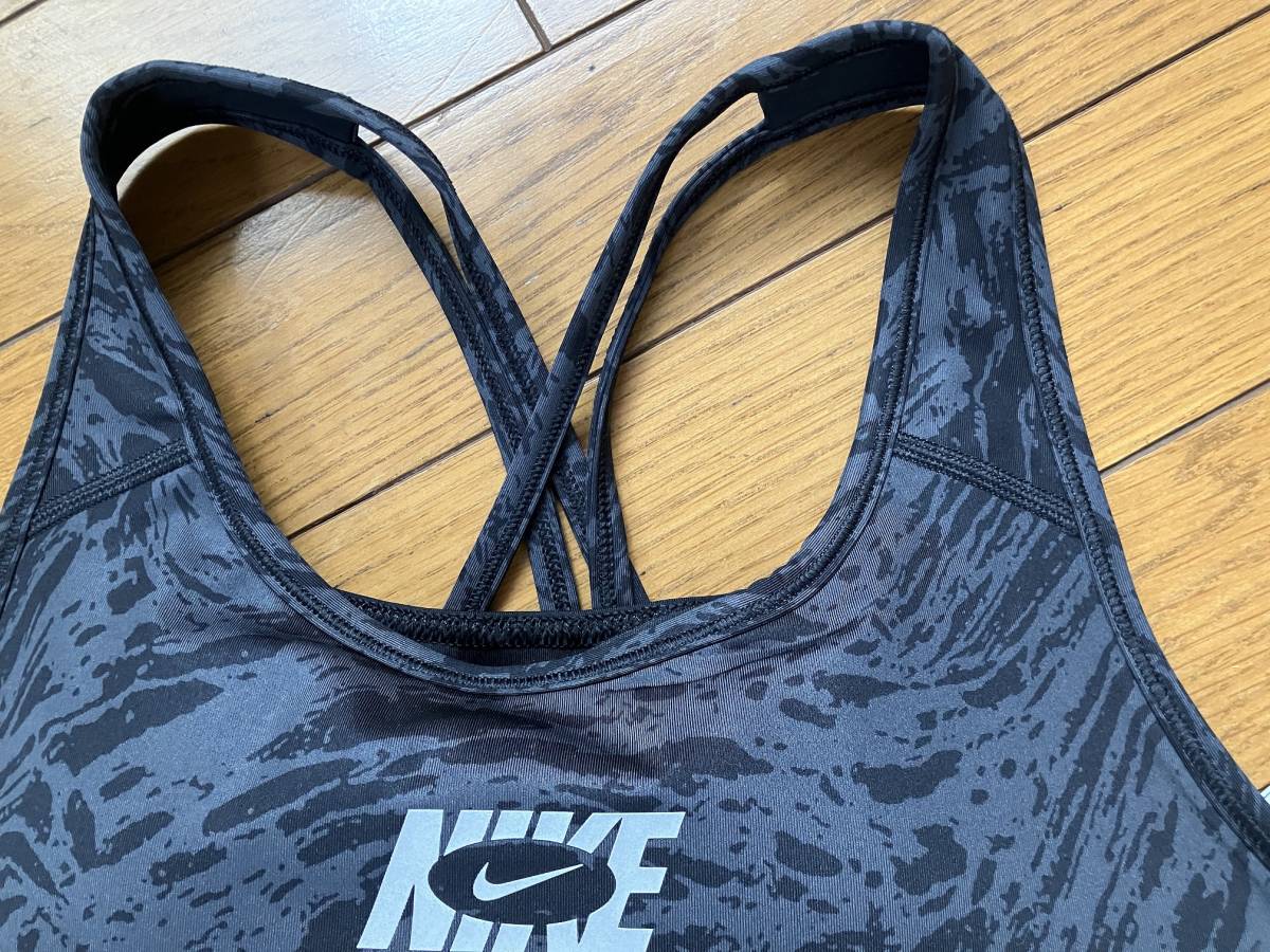 ! new goods tag attaching NIKE Nike -stroke lapi- medium support bla regular price 4,400 jpy black XL yoga Dance exercise sports bra 