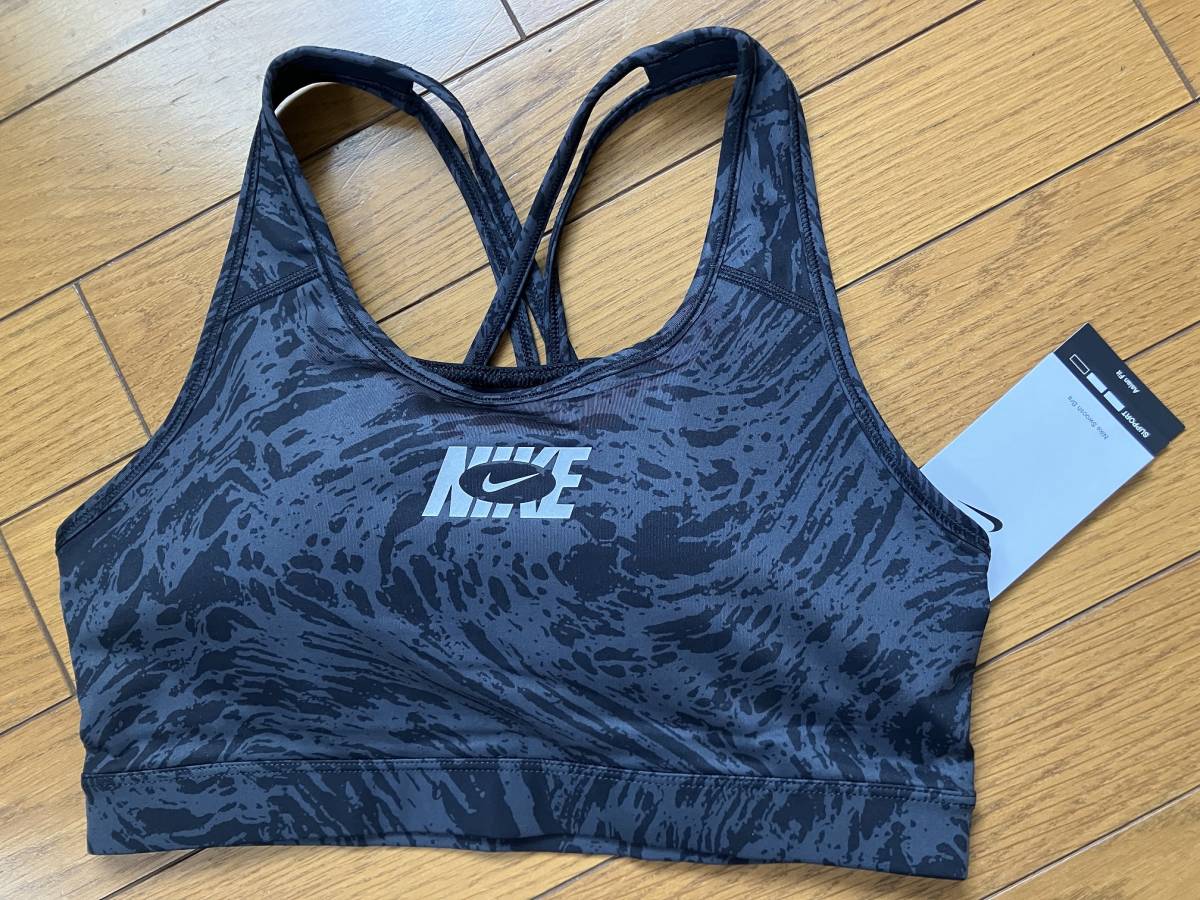 ! new goods tag attaching NIKE Nike -stroke lapi- medium support bla regular price 4,400 jpy black XL yoga Dance exercise sports bra 
