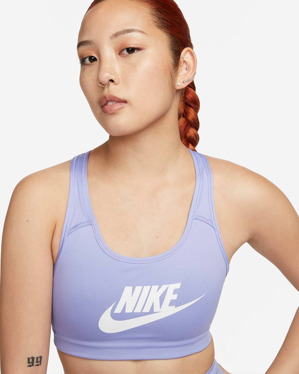 ♪新品タグ付 NIKE ナイキプロ スウッシュ フューチュラクラシックブラ L ヨガ ダンス エクササイズ　スポーツブラ_画像2