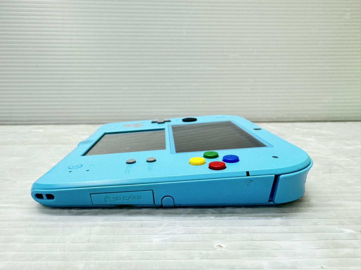 Nintendo ニンテンドー2DS (FTR-001) ポケモン ライトブルー 本体のみ 付属品なし ピカチュー 初期化済み 中古動作確認済み_画像6