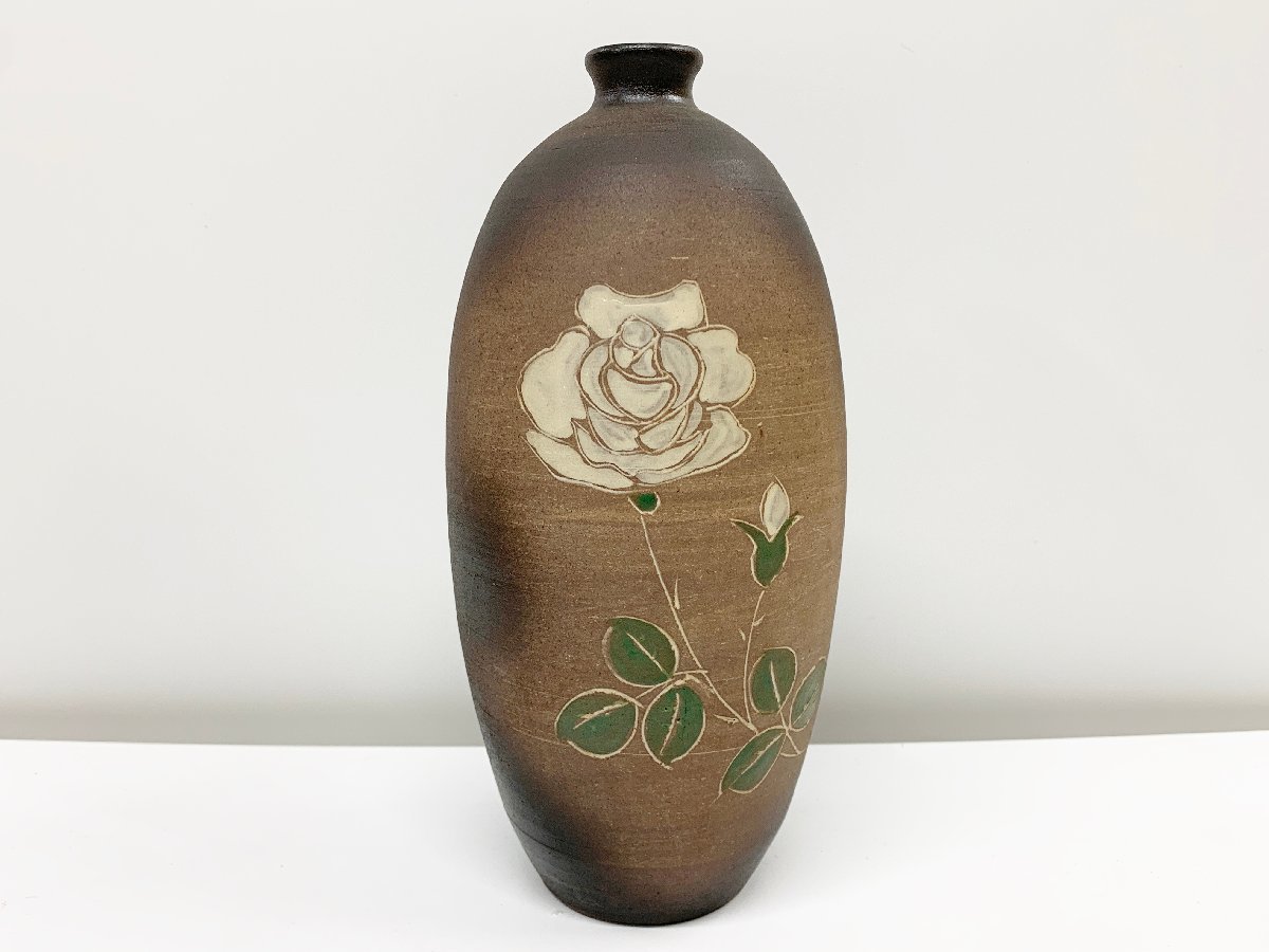 Yahoo!オークション - 備前焼 花瓶 フラワーベース 花器 高さ Yahoo!オークション - 備前焼 花瓶 フラワーベース 花器 高さ