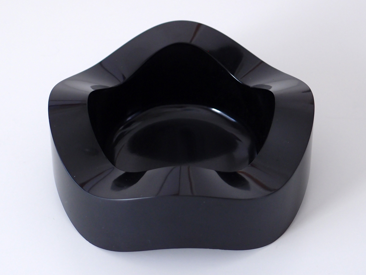 Helit start  King ashtray black! Germany worn to company desk ashtray Space Age Mid-century Showa Retro danese waste number 