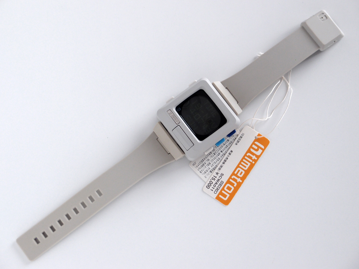 SEIKO h-timetron SCWA011 ホワイト 未使用！セイコー デジタル ウォッチ エイチ・タイムトロン Seiko watch design museum W853-4000_画像7