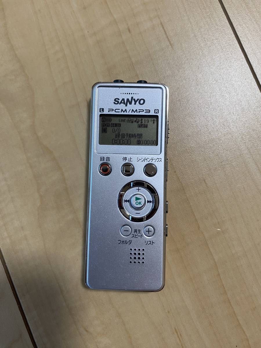 SANYO　ICレコーダー　ICR-PS004M　通電確認　中古現状_画像2