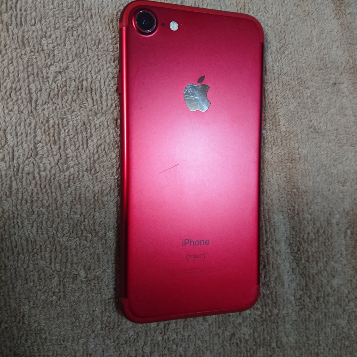 憧れの バッテリー100% iPhone7 128GB PRODUCT RED ③ SIMフリー iPhone