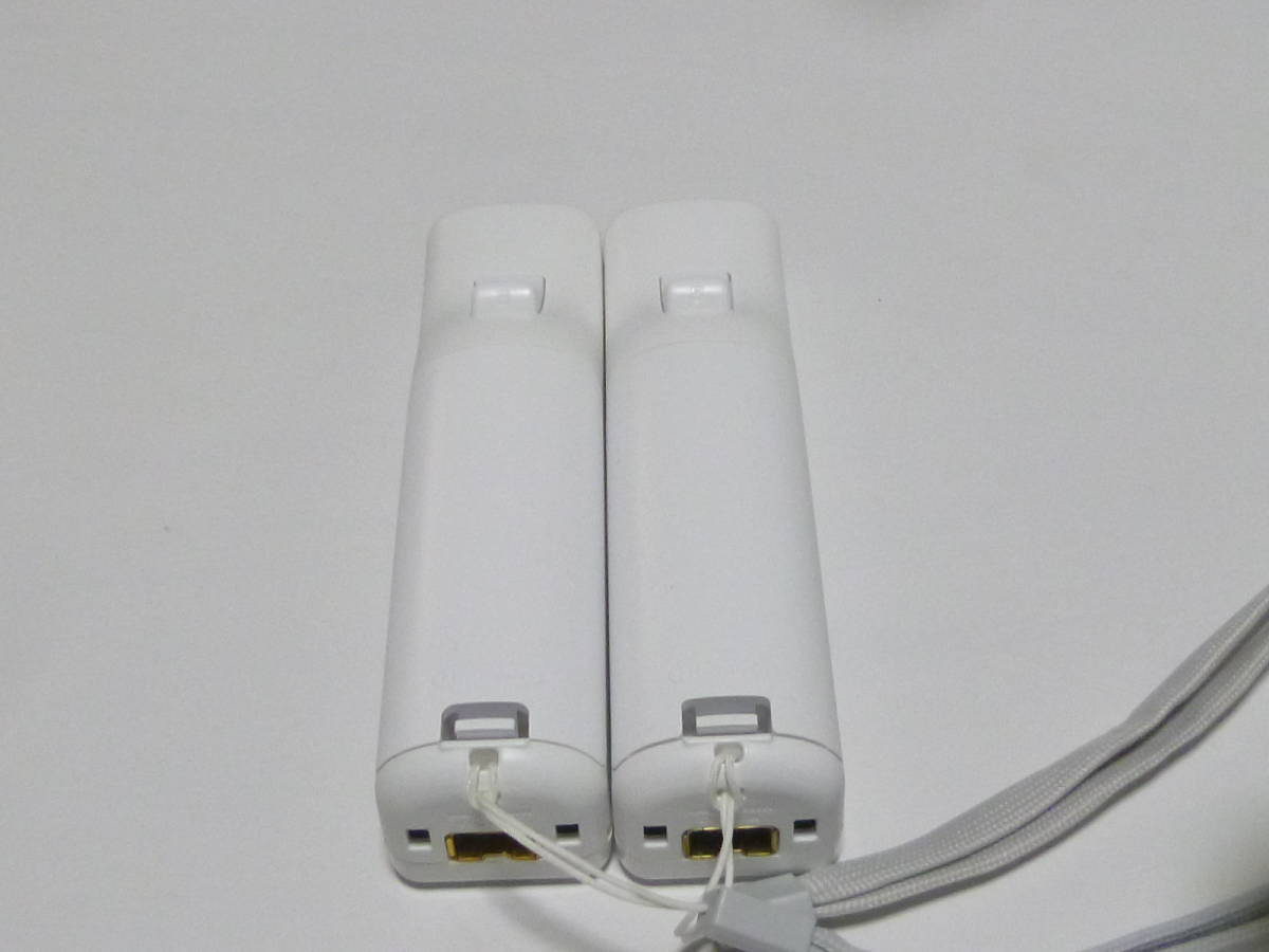 RS007【送料無料 即日発送 動作確認済】Wii リモコン ストラップ 2個セット 任天堂 純正 RVL-003 白　ホワイト　コントローラ　周辺機器