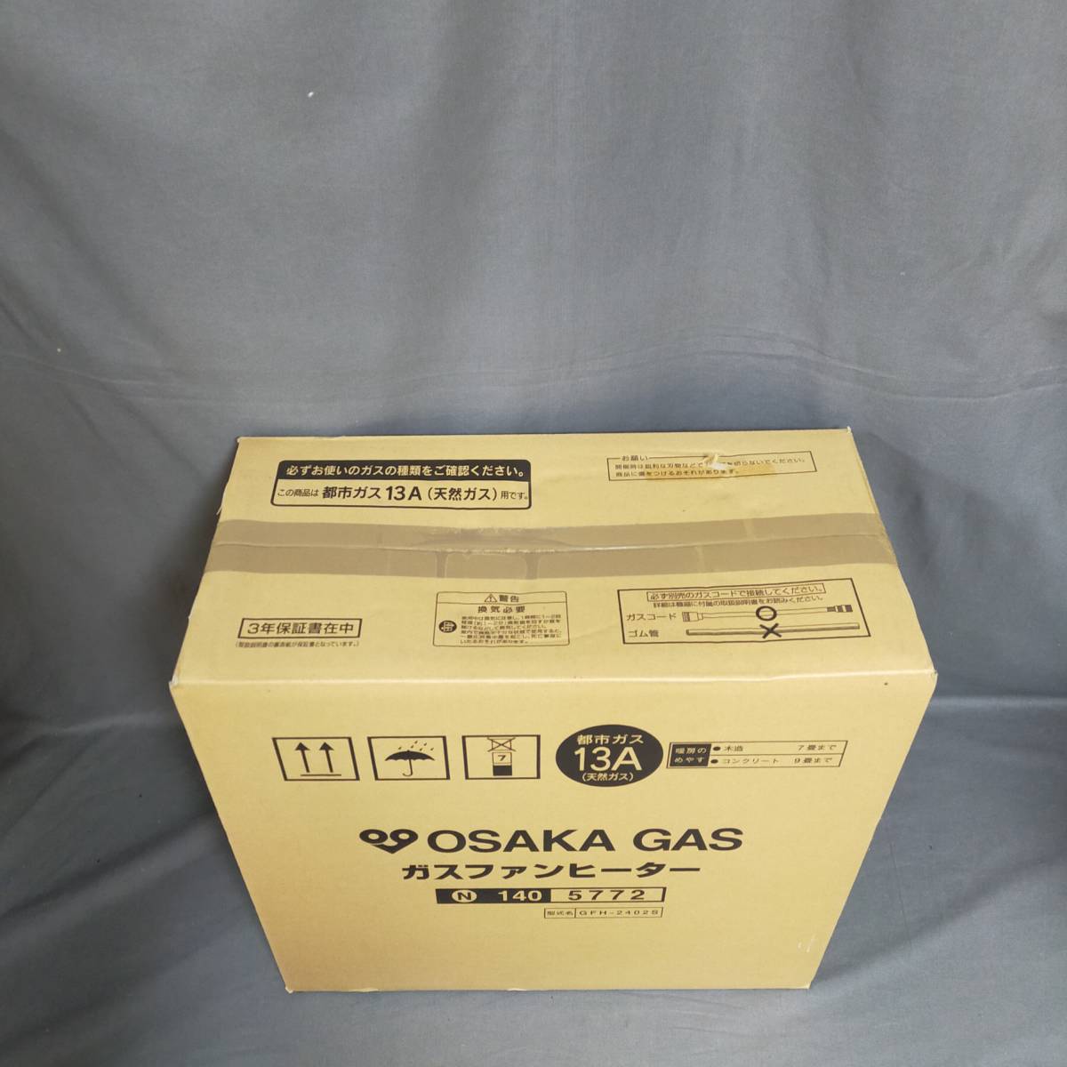5511/10 188561 OSAKA GAS ガスファンヒーター N140-5772 天然ガス13A