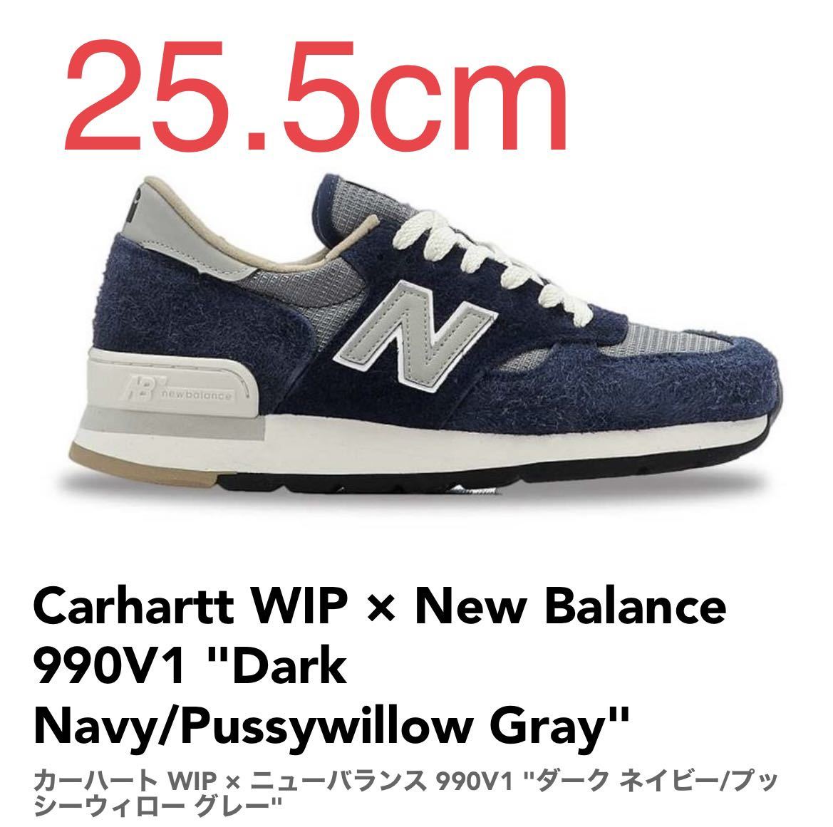 Carhartt WIP × New Balance 990V1 Dark Navy/Pussywillow Gray