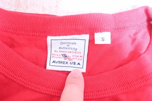2-5921A/アヴィレックス 半袖ポケットTシャツ AVIREX 送料200円 の画像3