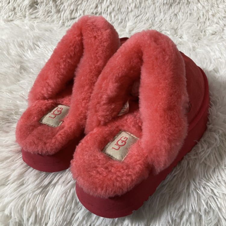 UGG UGG thickness bottom fur sandals Pink Lady -s25cm S594