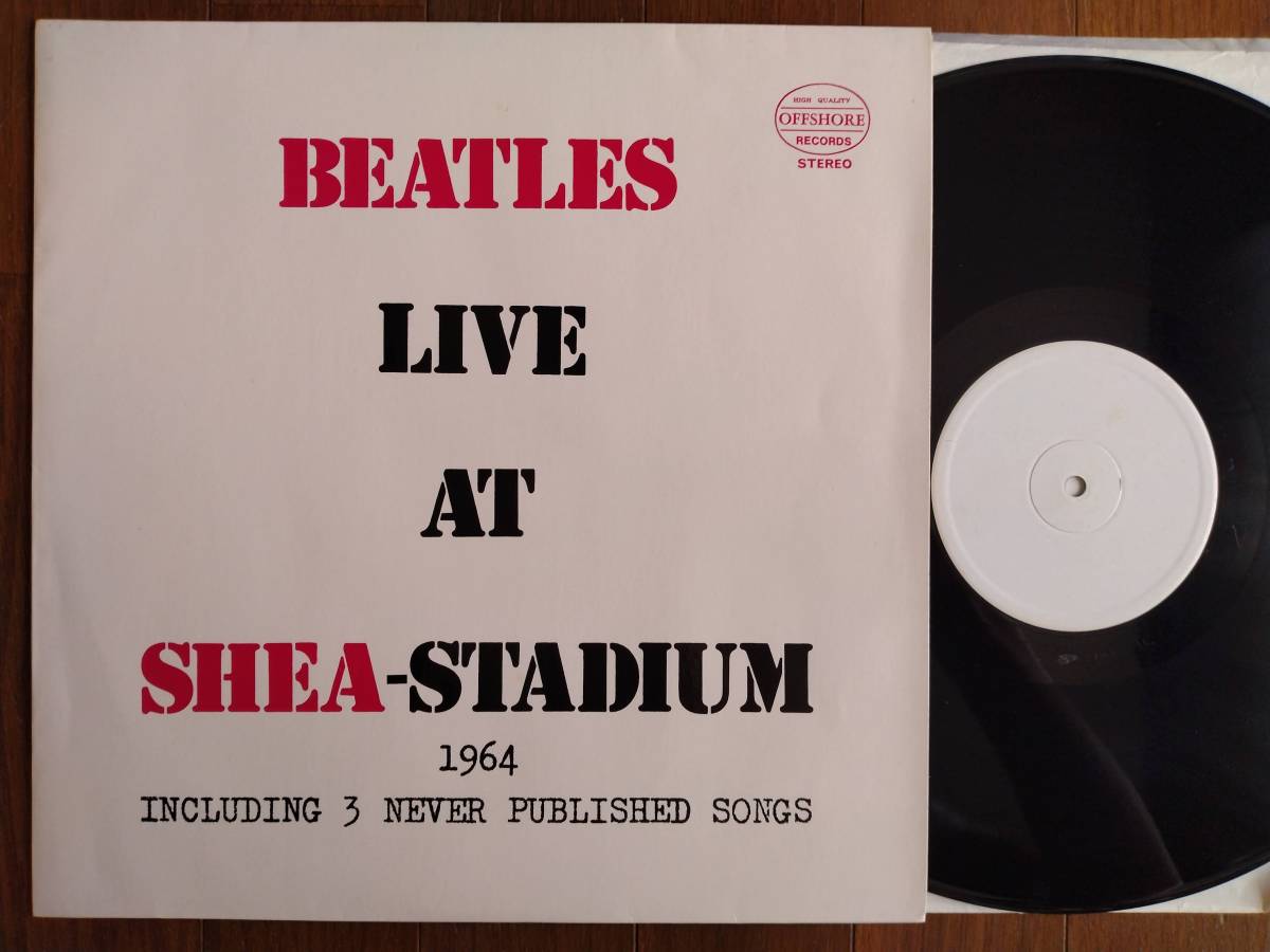 【LP】THE BEATLES(718日本製OFFSHORE1970年代LIVE AT SHEA-STUDIUM 1964/JAPANESE PRESS)の画像1