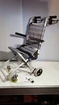 あ//しH0566 アルミ製コンパクト介助車 BH01 TacaoF テイコブ 幸和製作所 車椅子 介護の画像1