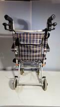 あ//しH0566 アルミ製コンパクト介助車 BH01 TacaoF テイコブ 幸和製作所 車椅子 介護の画像5
