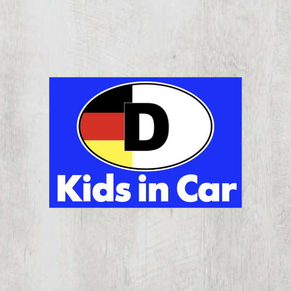 Dドイツ＊ビークルID【Kids in Car/キッズインカー】マグネット仕様