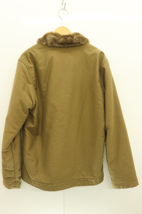 ALPHA INDUSTRIES メンズジャケット XL N-1 デッキジャケット ALPHA INDUSTRIES XL カーキ プリント【中古】_画像2