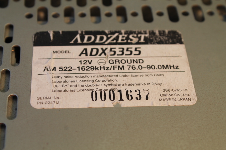 KL-506-1 * Addzest ADDZEST ADX5355 CD / кассета ресивер 