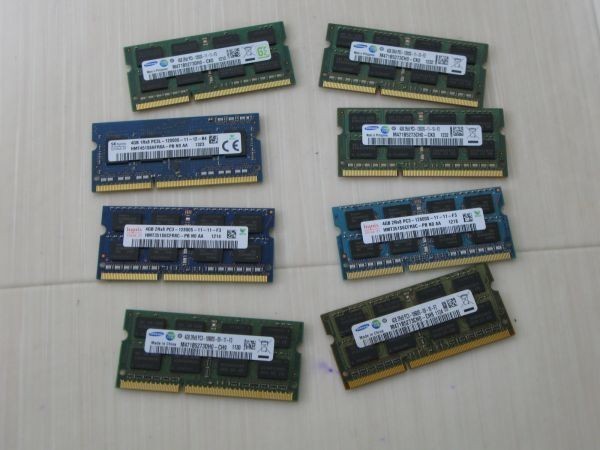 ◯メモリー：８GB DDR3 1600MHx　PC3-12800S ★SO-DIMM SDRAM ノートパソコン用 メーカー問わず、複数あり_画像2