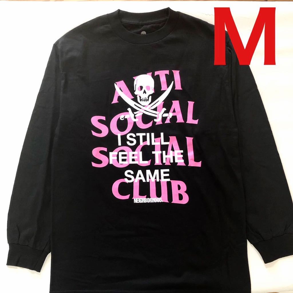 【未着用 Mサイズ】ANTI SOCIAL SOCIAL CLUB × NEIGHBORHOOD ロンT アンチソーシャル ソーシャルクラブ ネイバーフッド ブラック 長袖_画像1