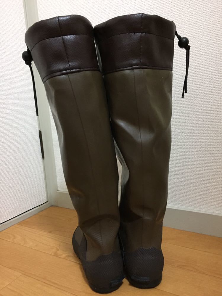 日本鳥類協會觀鳥鞋棕色M尺寸◎高達24.5厘米 原文:日本野鳥の会バードウォッチング長靴ブラウンＭサイズ◎２４．５ｃｍまで★