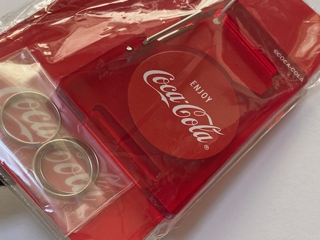 Coca-Cola コカ・コーラ カラビナポーチ ブラック + カラビナ レッド 展示未使用品_画像7