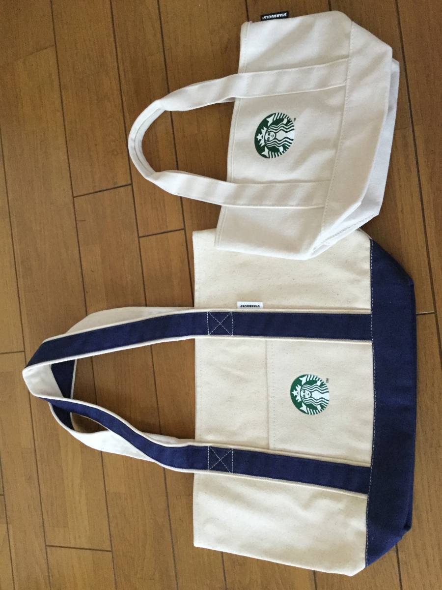 未使用Starbucksスターバックストートバックと手提げバックセット_画像1